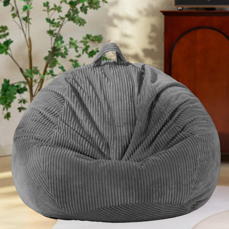 Large Gray Bean Bag Cover (Filler Not Included)
