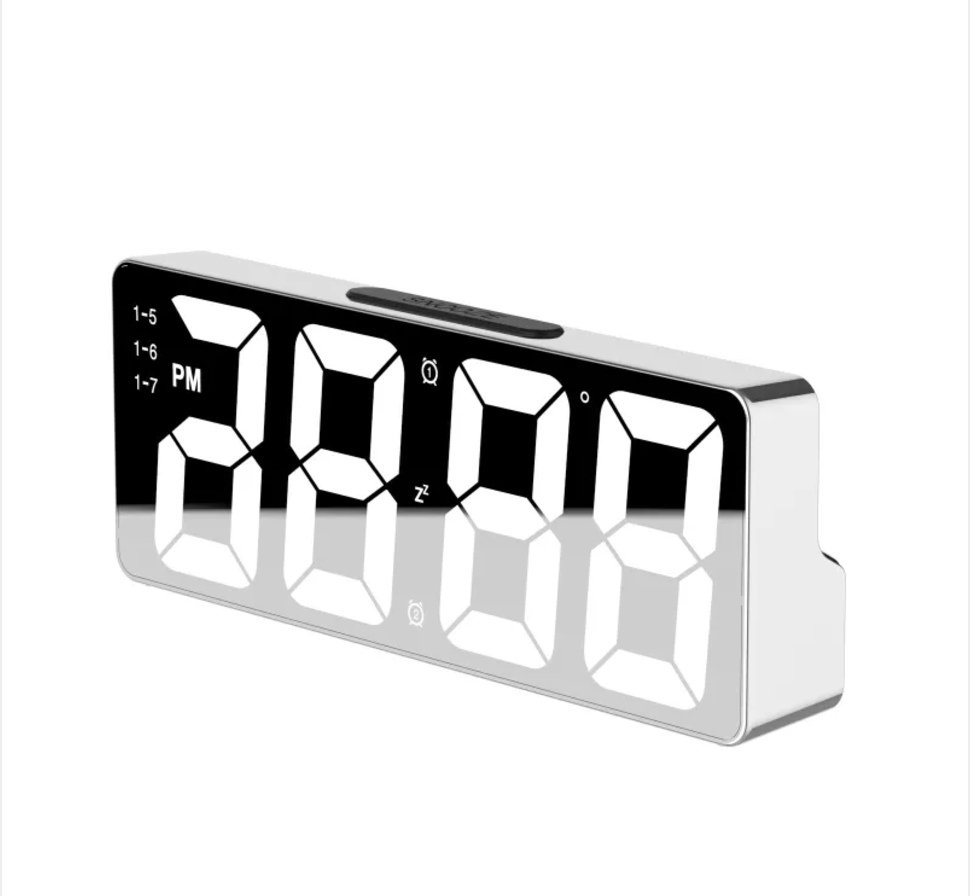 Large Digital Alarm Clock with Soft Night Display