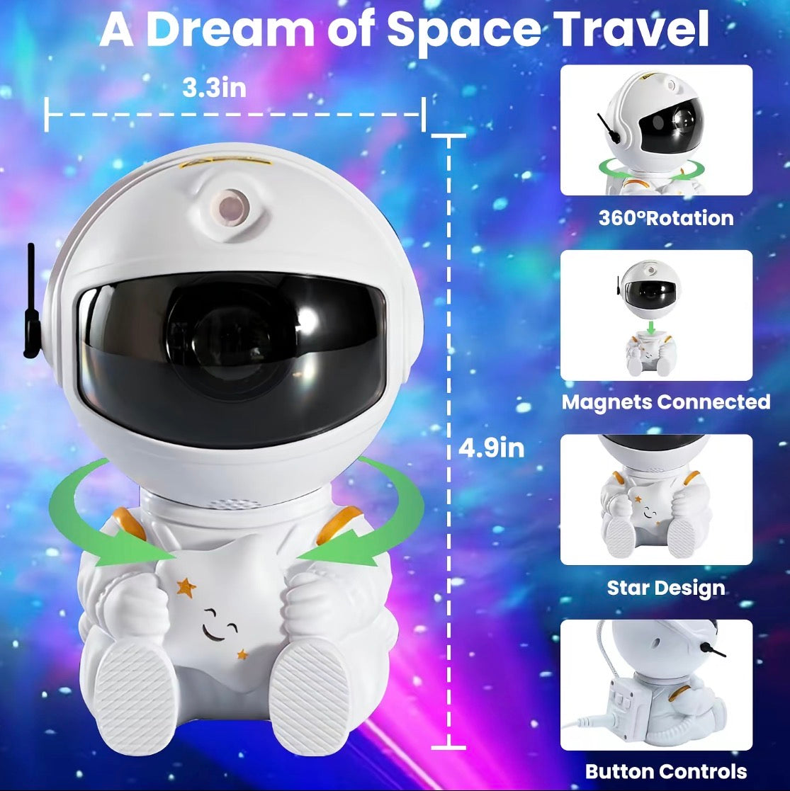 Astronaut Galaxy Projector – Night Sky Lights