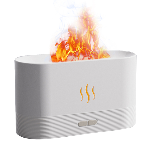 Flame Humidifier with Soft Glow Light